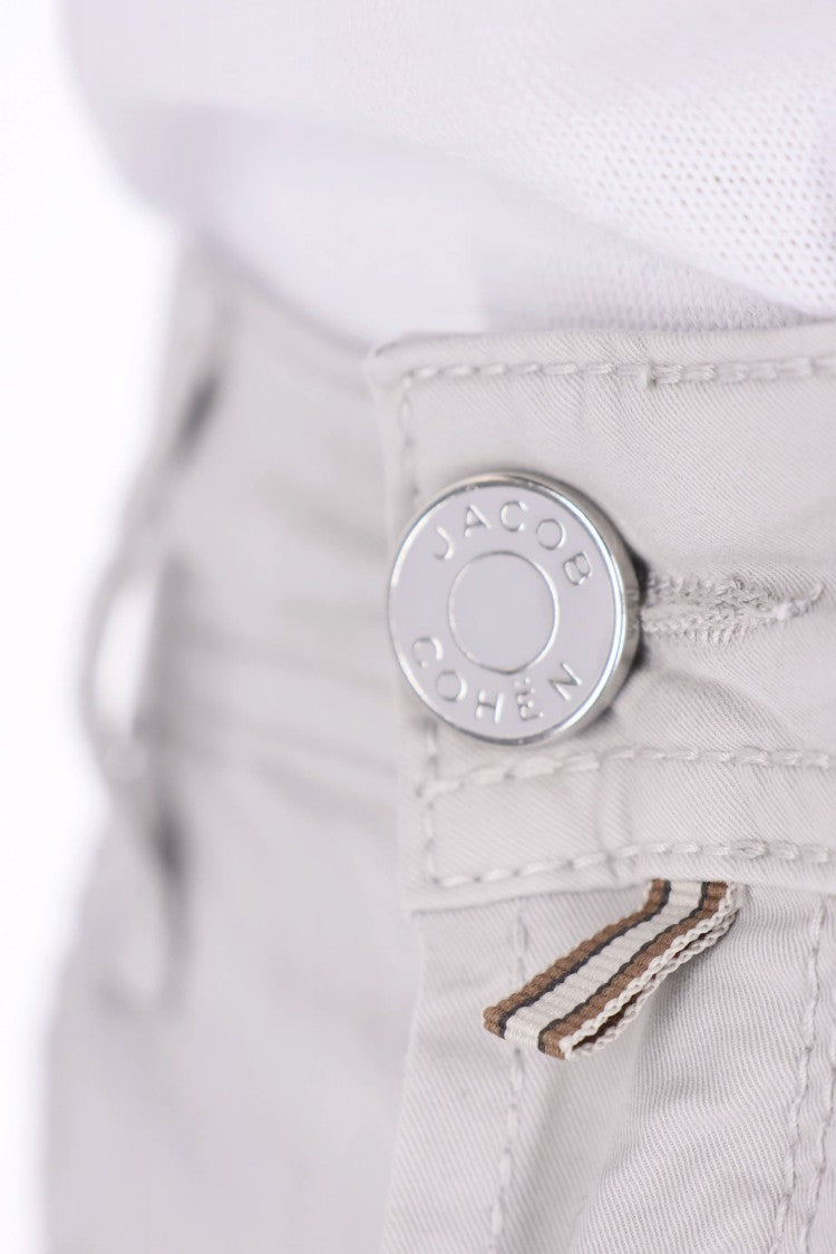 Jacob Cohen Grey Scott Saffiano Cotton Pants