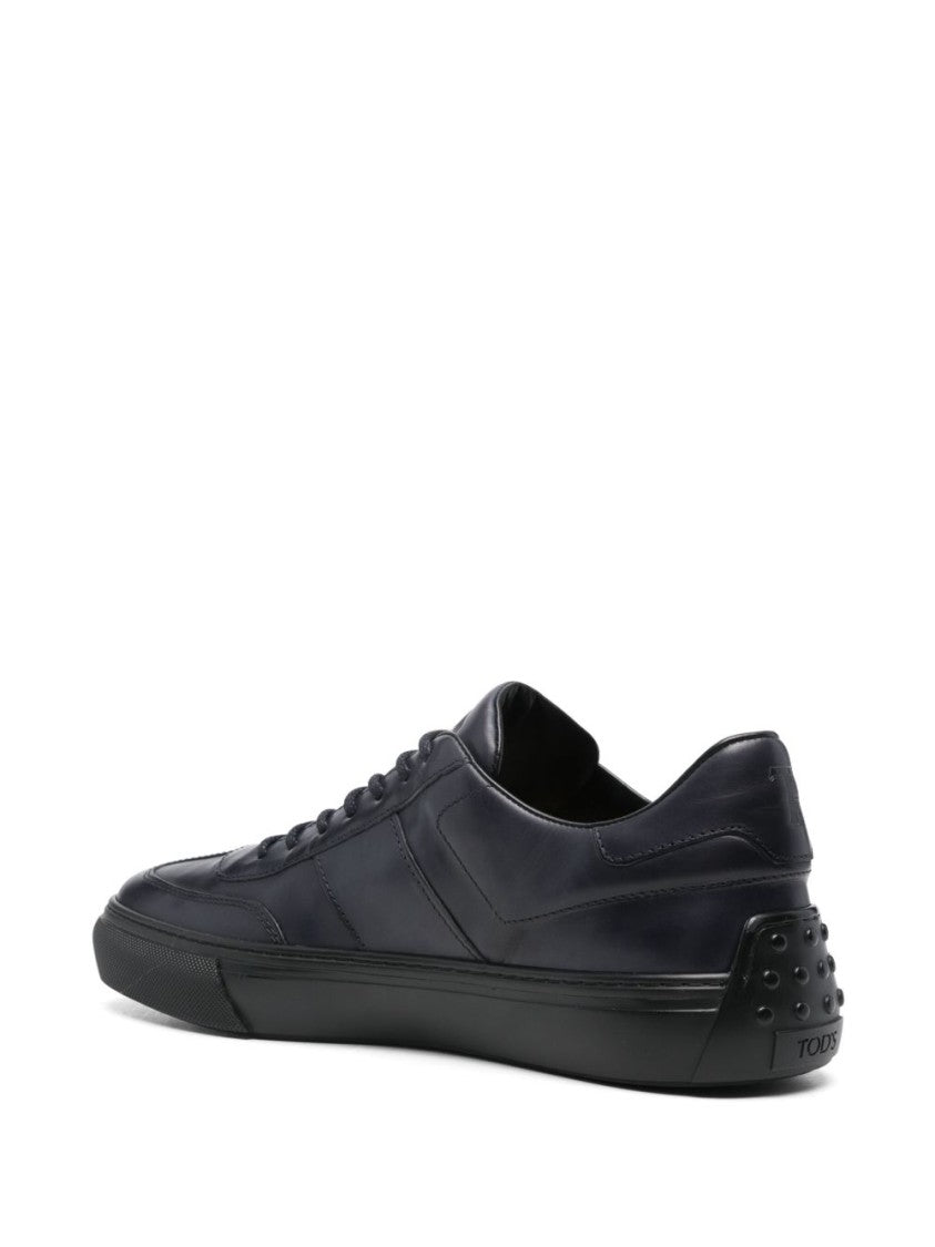 Tod's Low Laced Sneaker With Logo