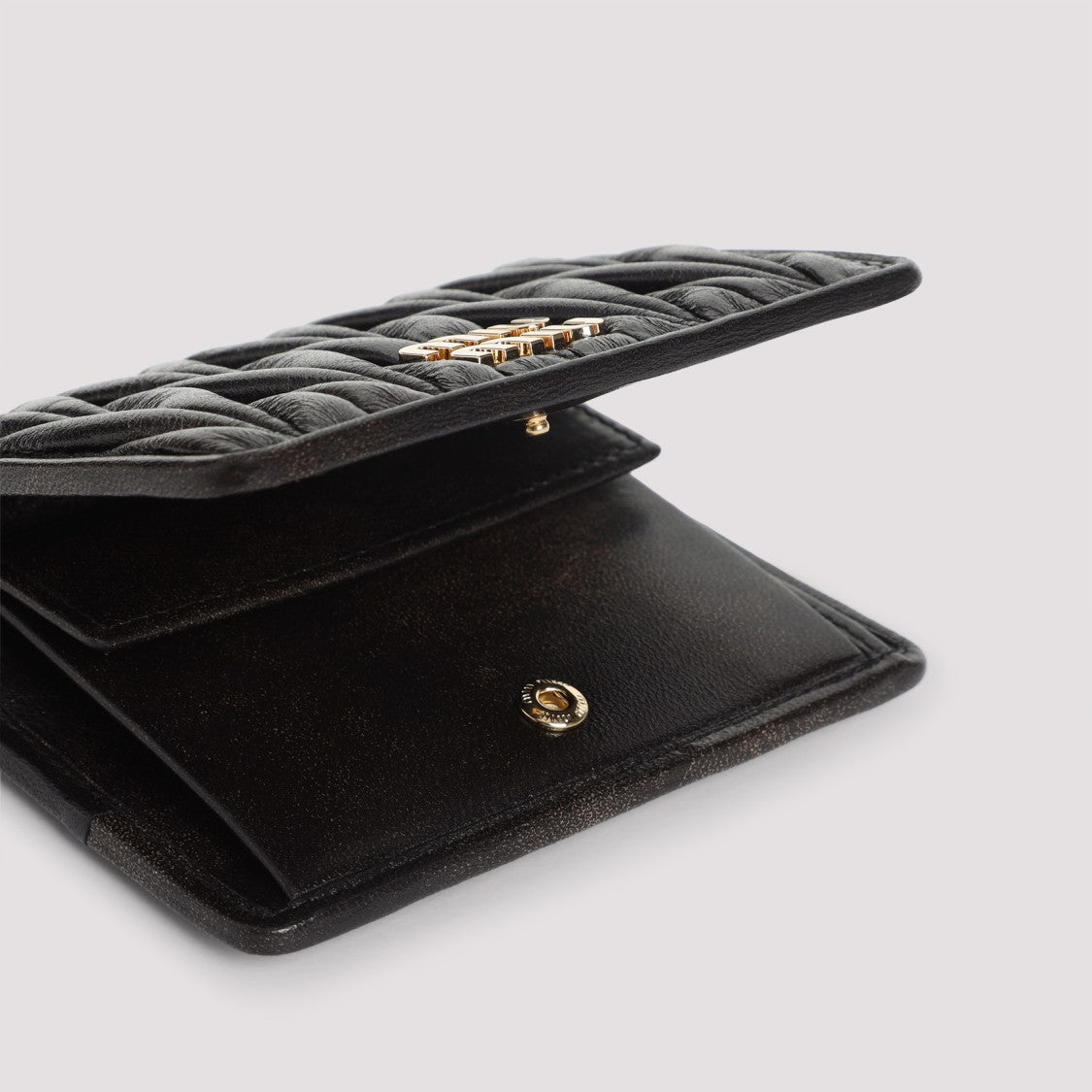 Miu Miu Brown Lamb Leather Wallet