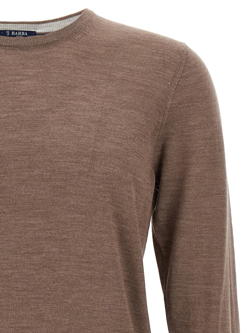 Barba Luxurious Wool-Silk Blend Crew-Neck Sweater