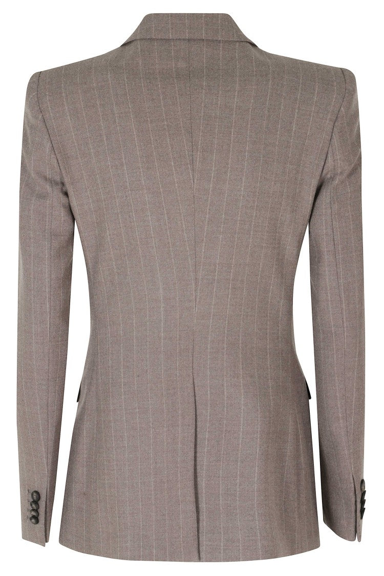 Tagliatore Tobacco Double-Breasted Padded Shoulders Wool-Blend Suit