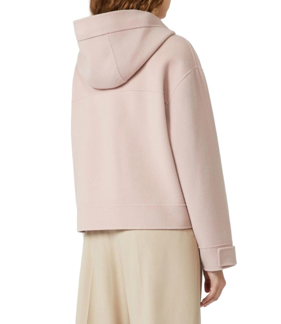 Max Mara Boxy Cropped Jacket With Drawstring Hood