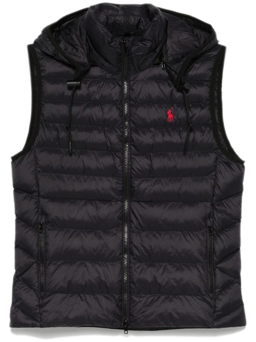 Polo Ralph Lauren Sleeveless Puffer Jacket With High Collar