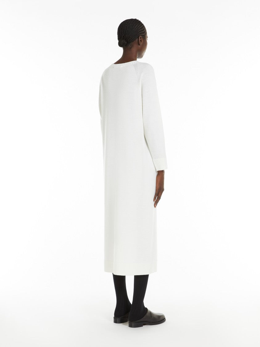 Max Mara Midi-Length Dress With Ribbed Detailing