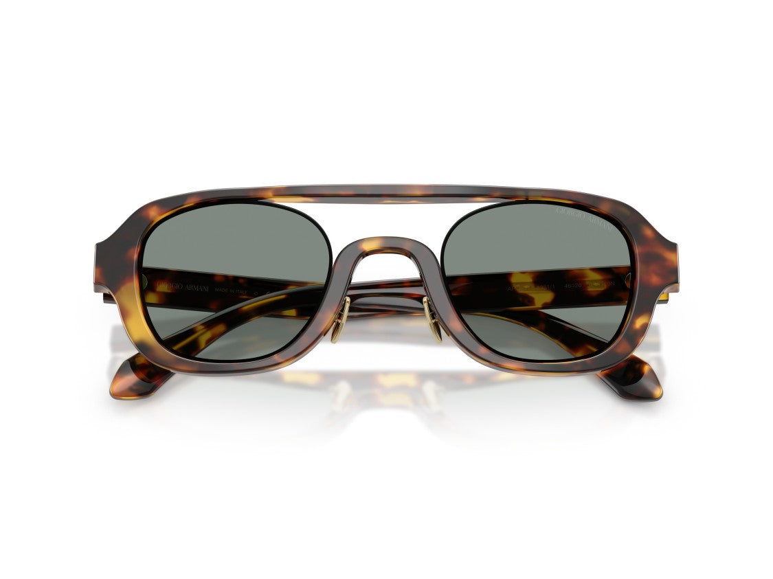 Giorgio Armani Tortoiseshell 0Ar8247 Acetate Oversized Square Sunglasses