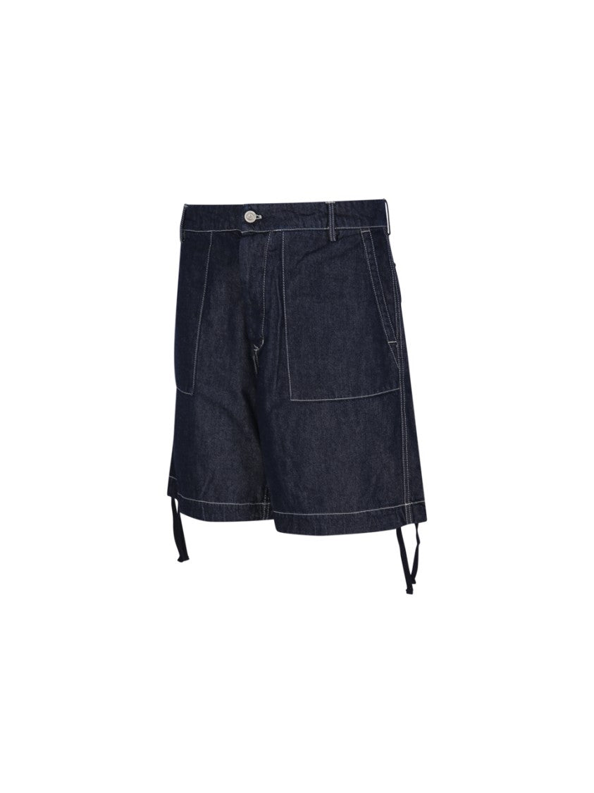 C.P. Company Relaxed Fit Cotton Shorts With Adjustable Hem