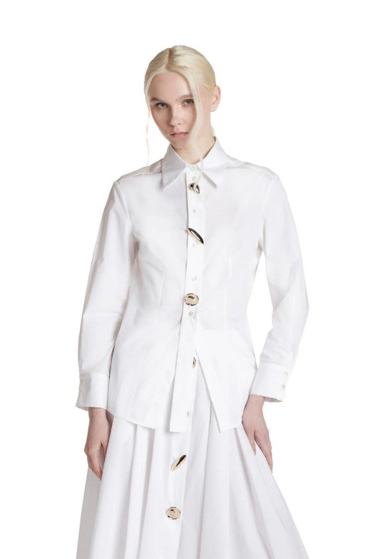 Simona Corsellini White Cotton Shirt