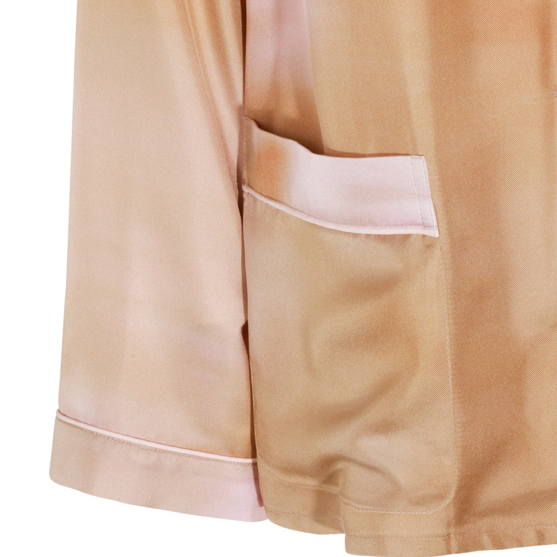 Fabiana Filippi Beige Silk Pockets Shirt
