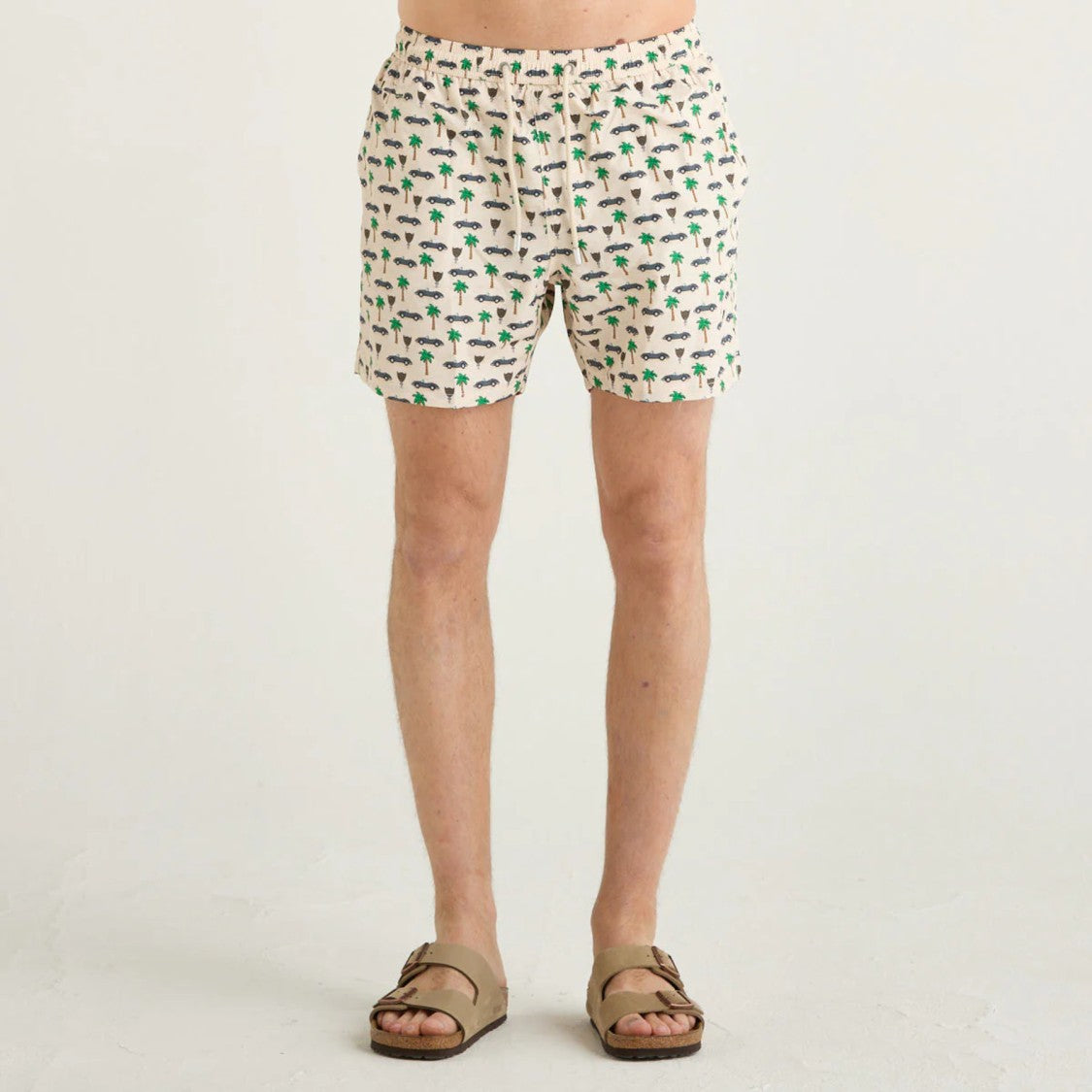 Mc2 Saint Barth Beige Lighting Micro Fantasy Swim Shorts