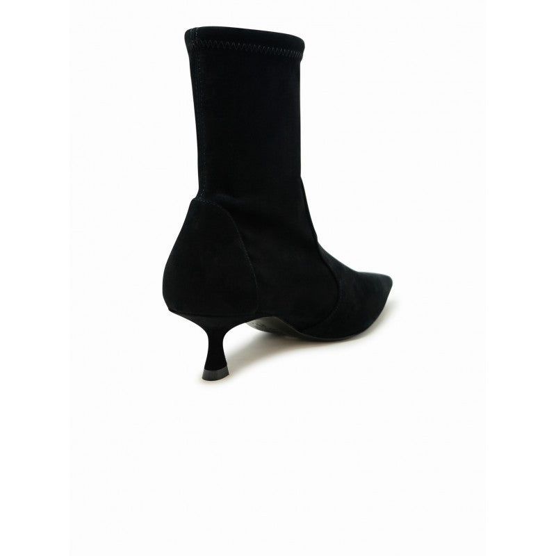 Stuart Weitzman Black Suede Naomi 50 Bootie