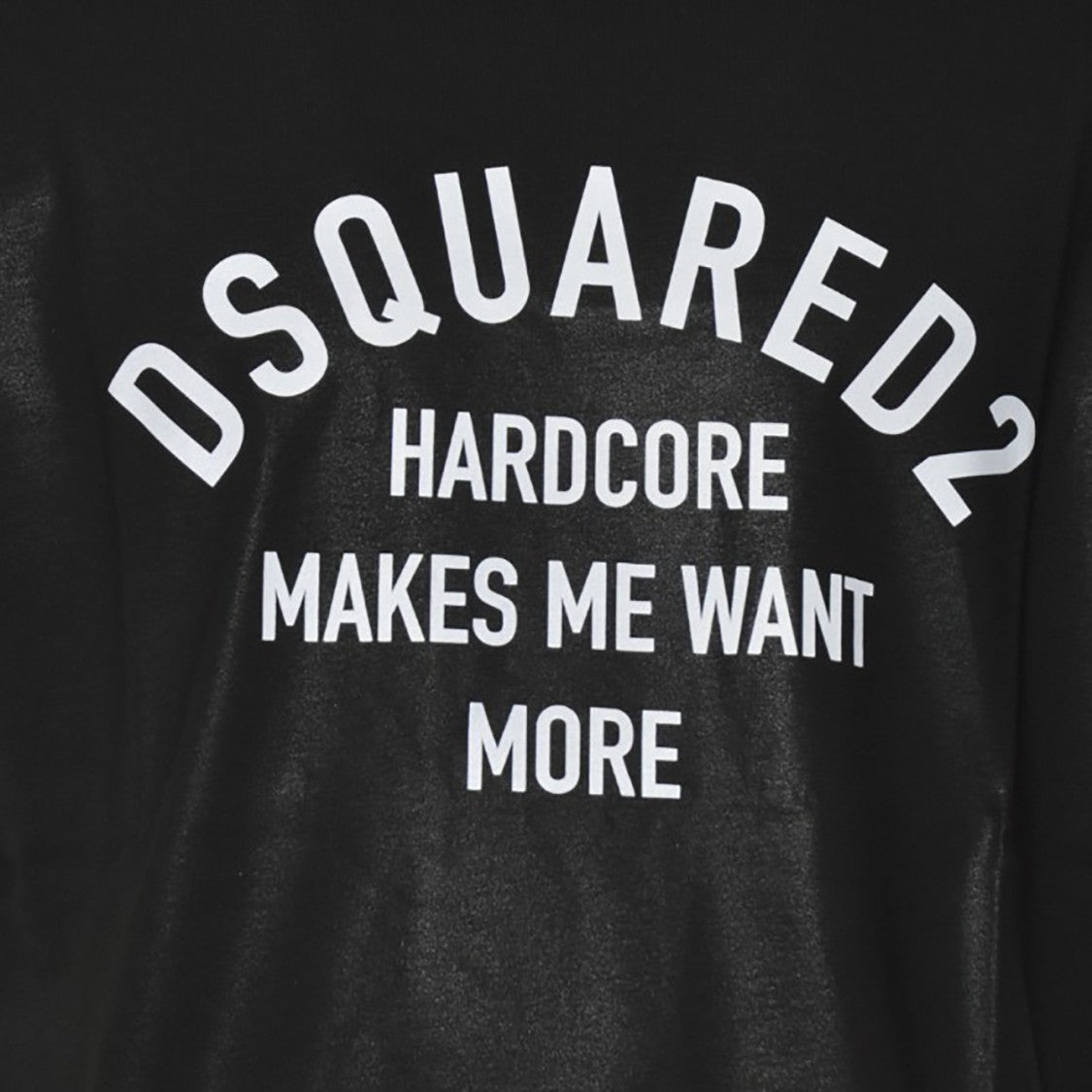 Dsquared2 Bold Graphic Black T-Shirt With Smooth Finish