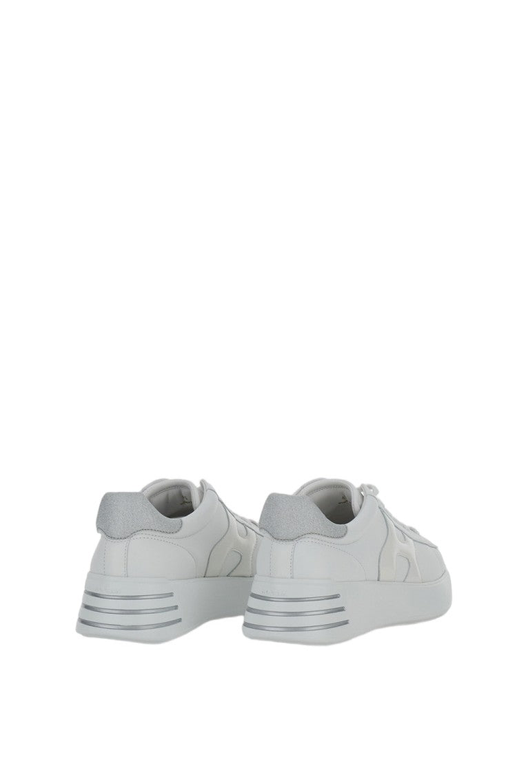 Hogan White Hogan Rebel Nappa Sneakers