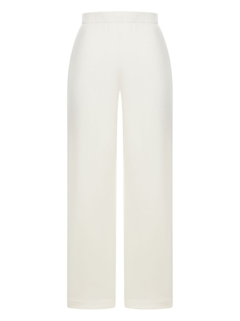 Max Mara Cropped Wide-Leg Trousers With Elastic Waistband