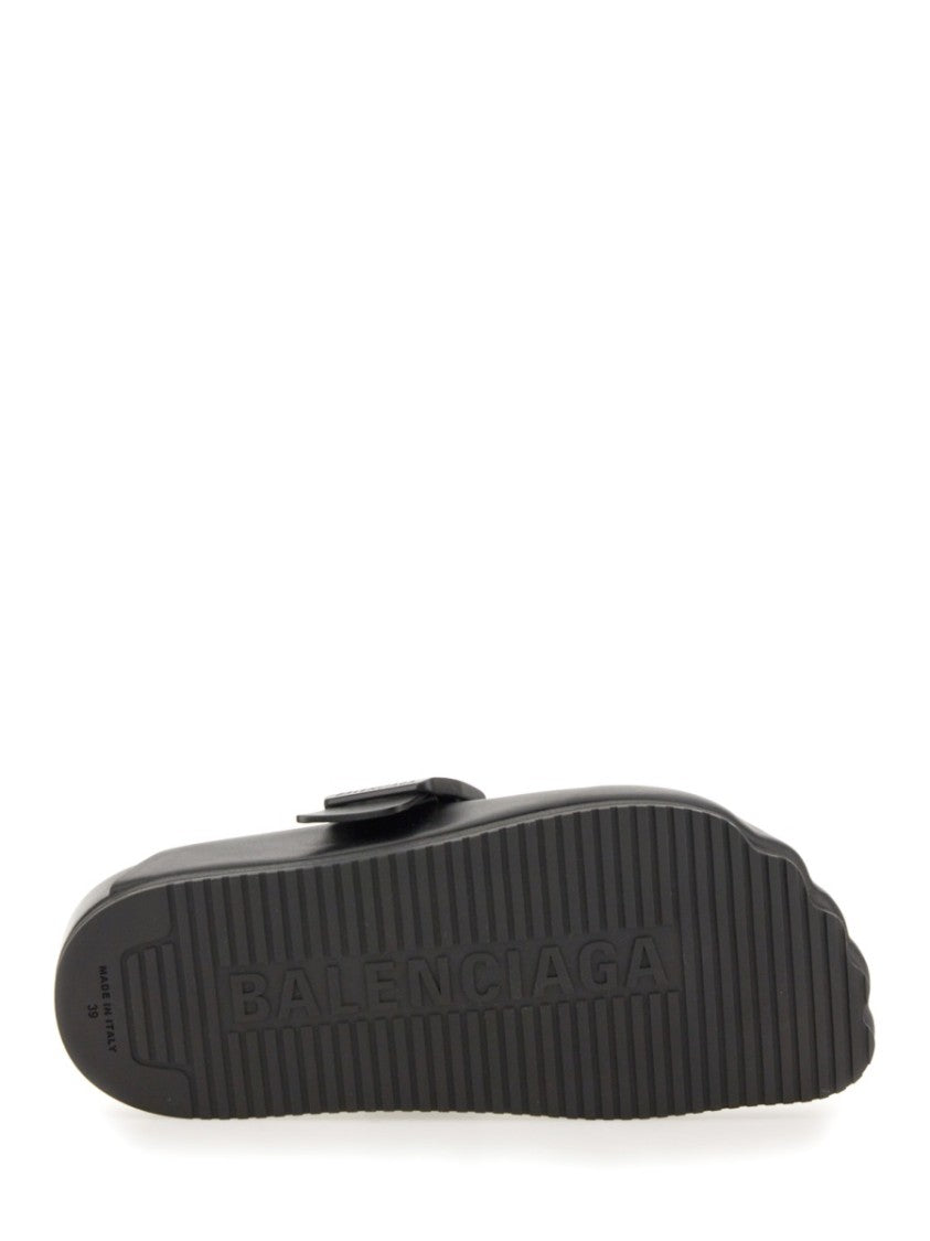 Balenciaga Brown Bovine Leather Flats With Refined Silhouette