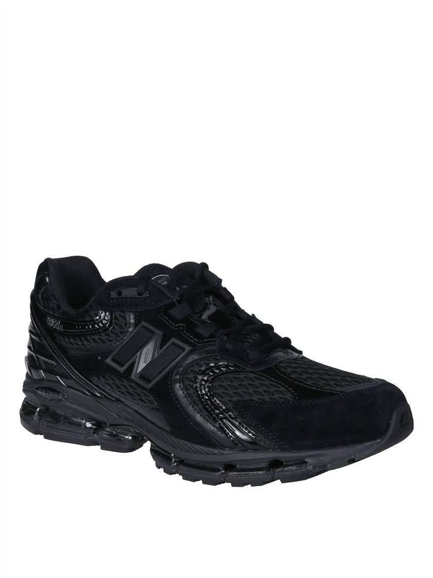 New Balance Contemporary All-Black Breathable Mesh Sneakers