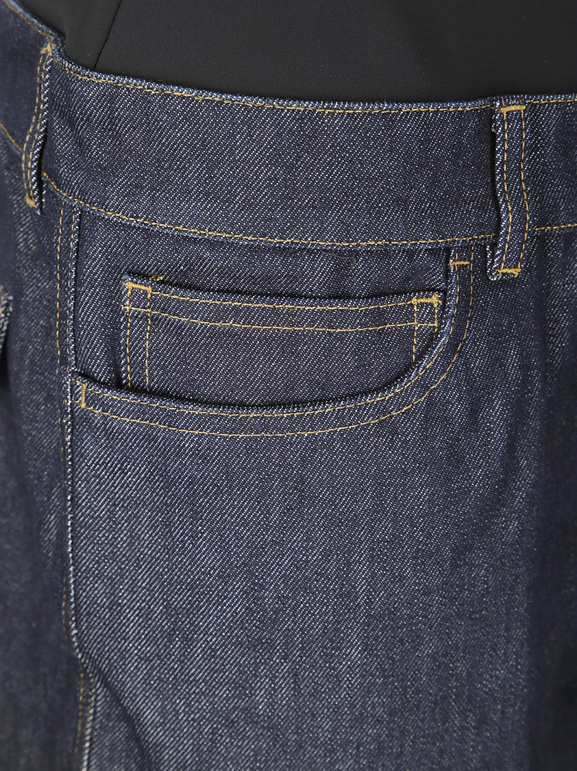 Coperni Stretch Fabric Midi Skirt