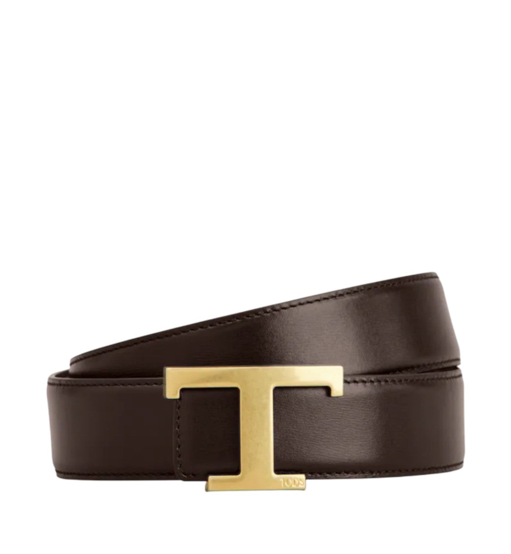 Tod's Dark Brown Leather Belt