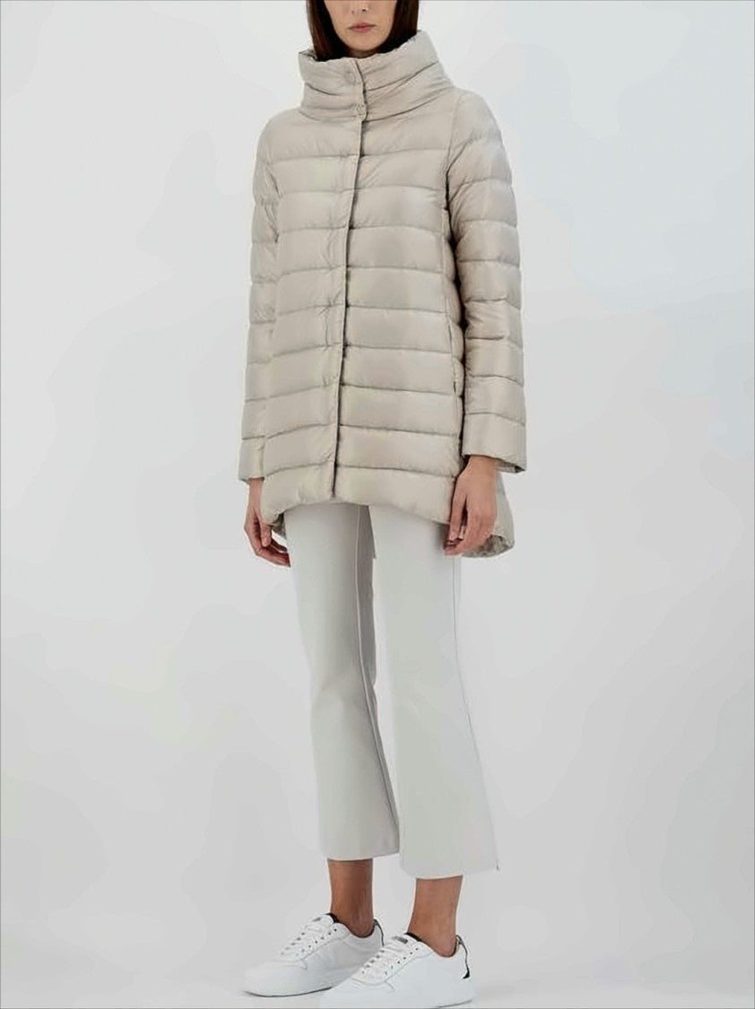 Herno Quilted Down Jacket With High Stand Collar