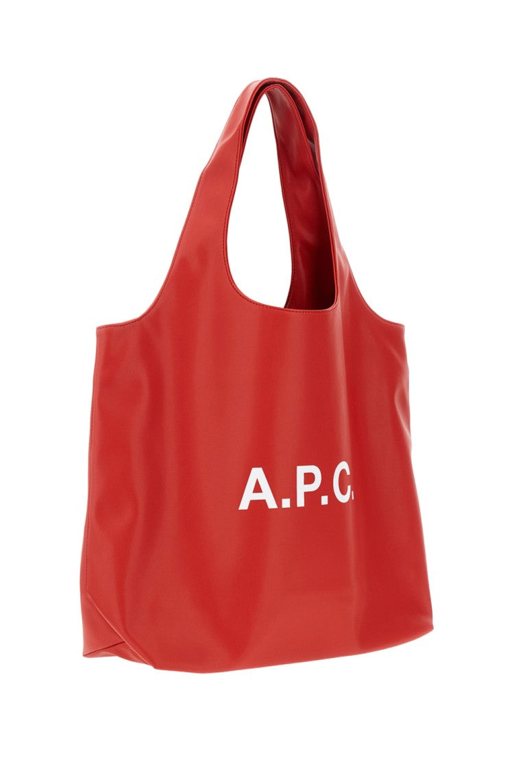 A.P.C. Red Tote Ninon Faux Leather Bag