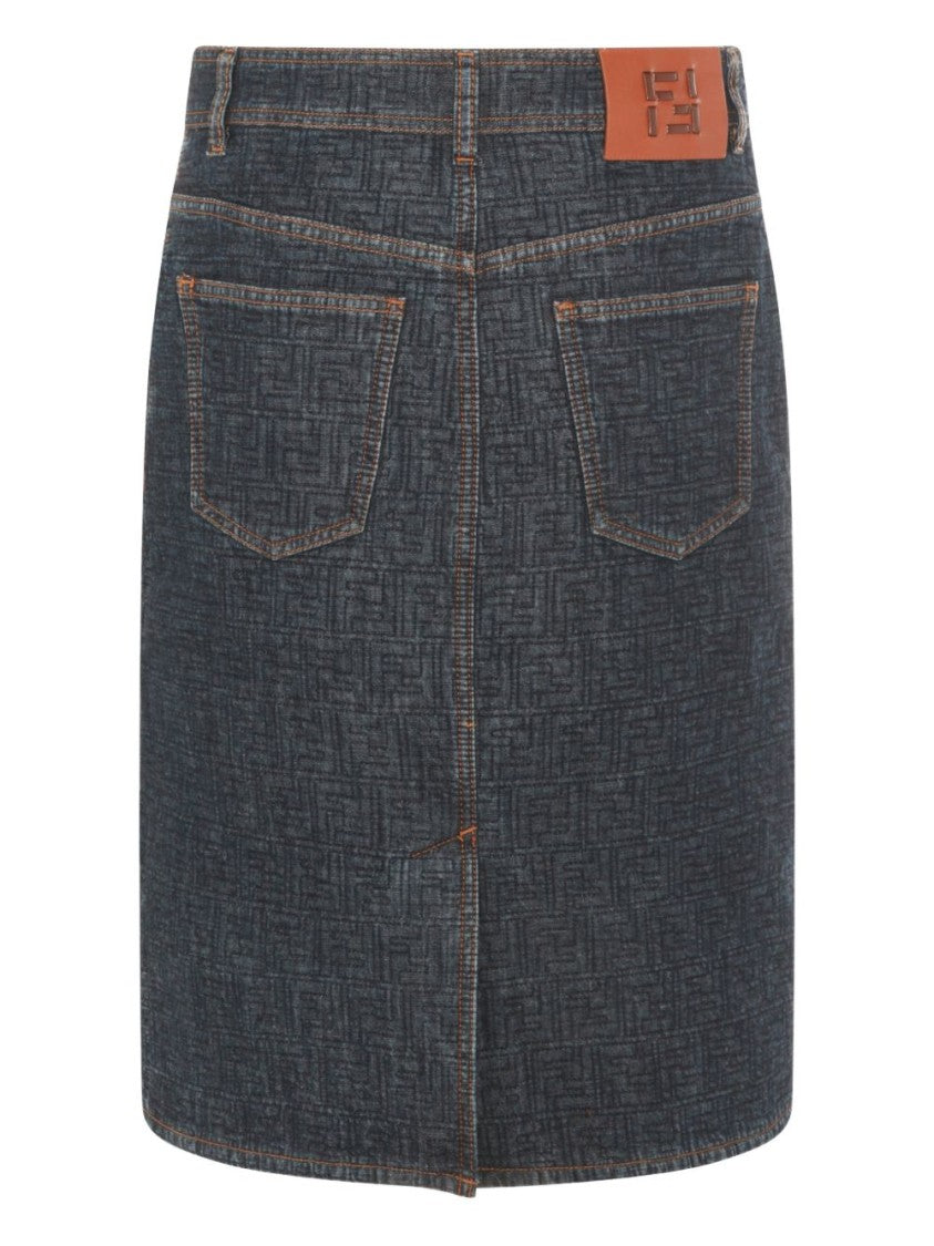 Fendi Flared Midi Skirt