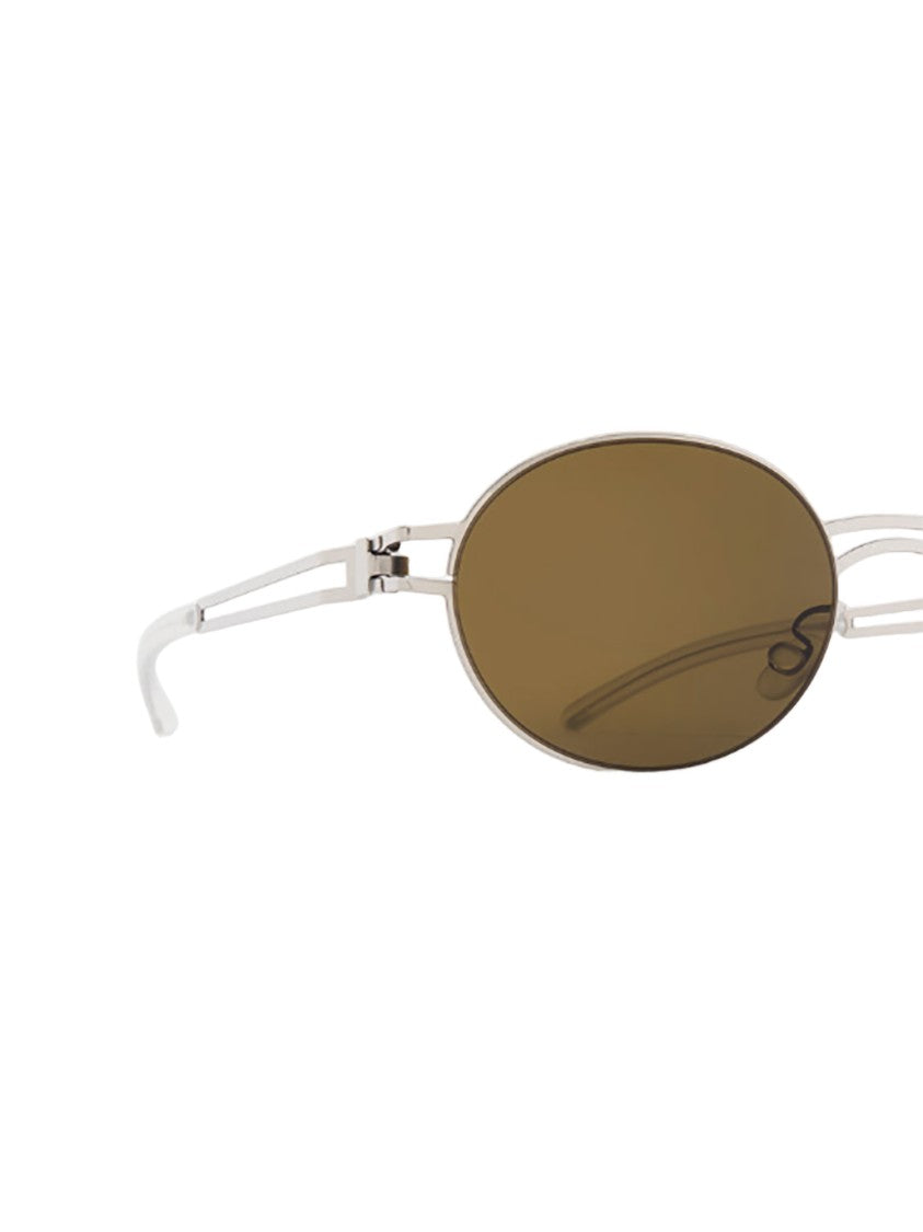 Mykita Round Grey Metal Dada Sunglasses