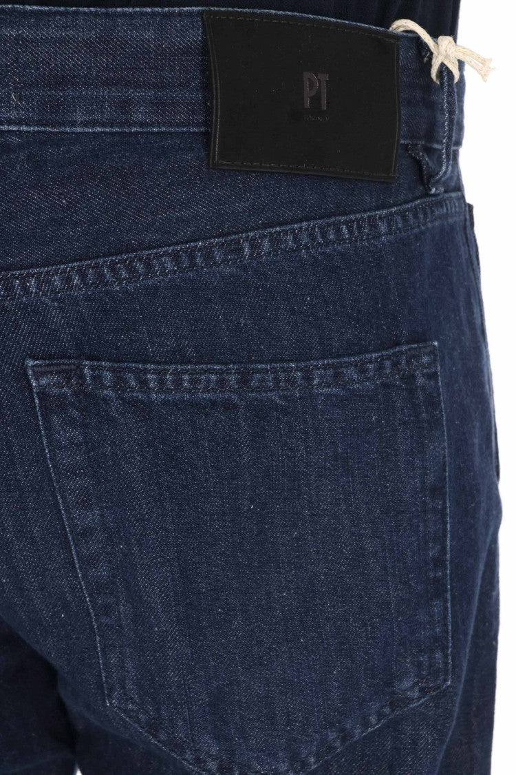 Pt Denim Indie Tapered Cotton-Linen Jeans