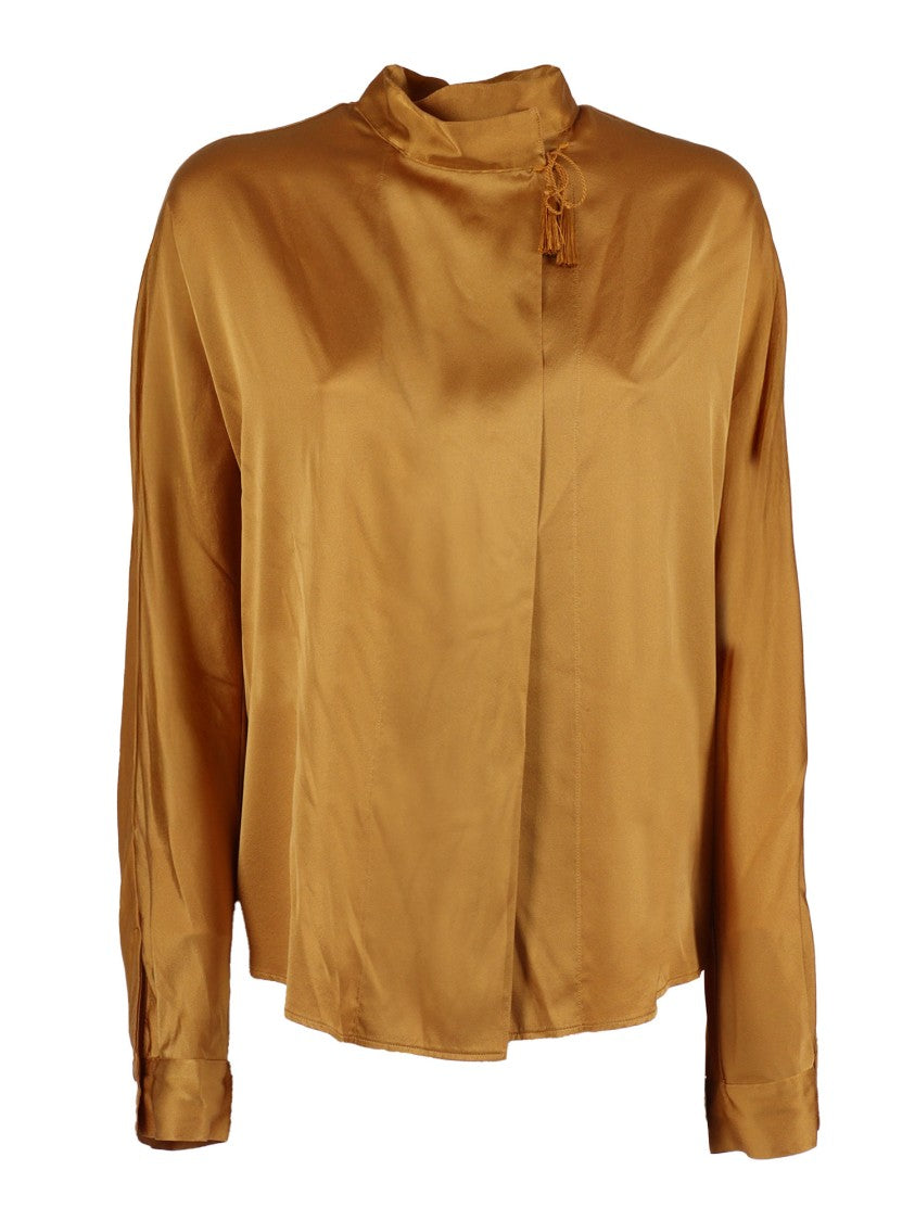 Forte Forte Heavyweight Stretch Silk Satin Kimono Shirt