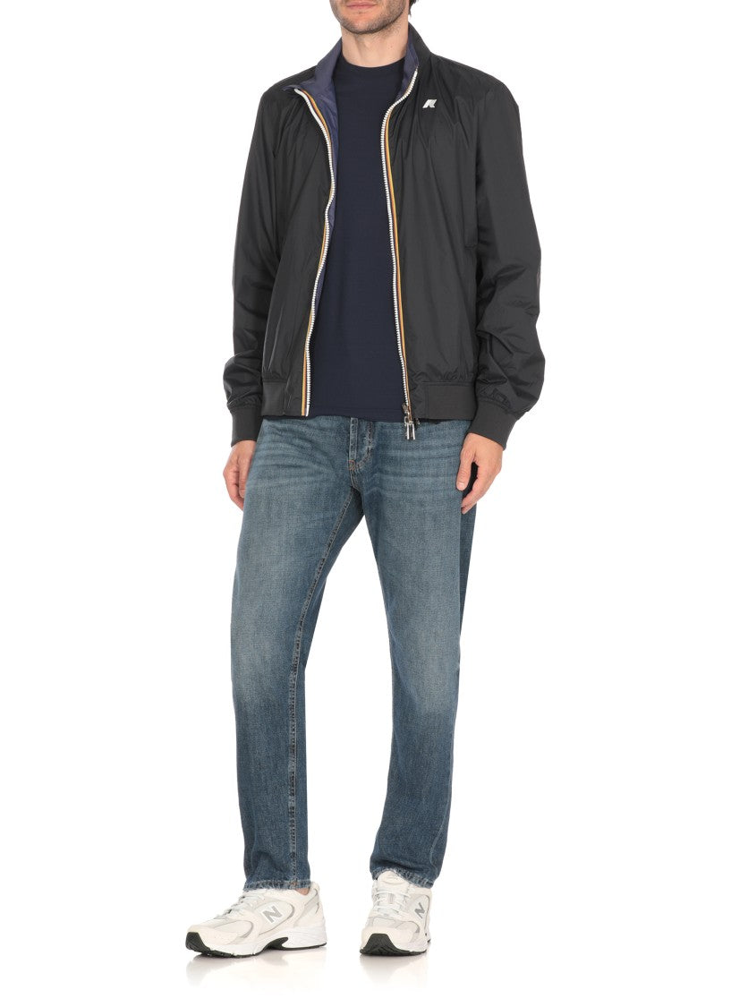 Dondup Five-Pocket Cotton Pants With Contrasting Logo