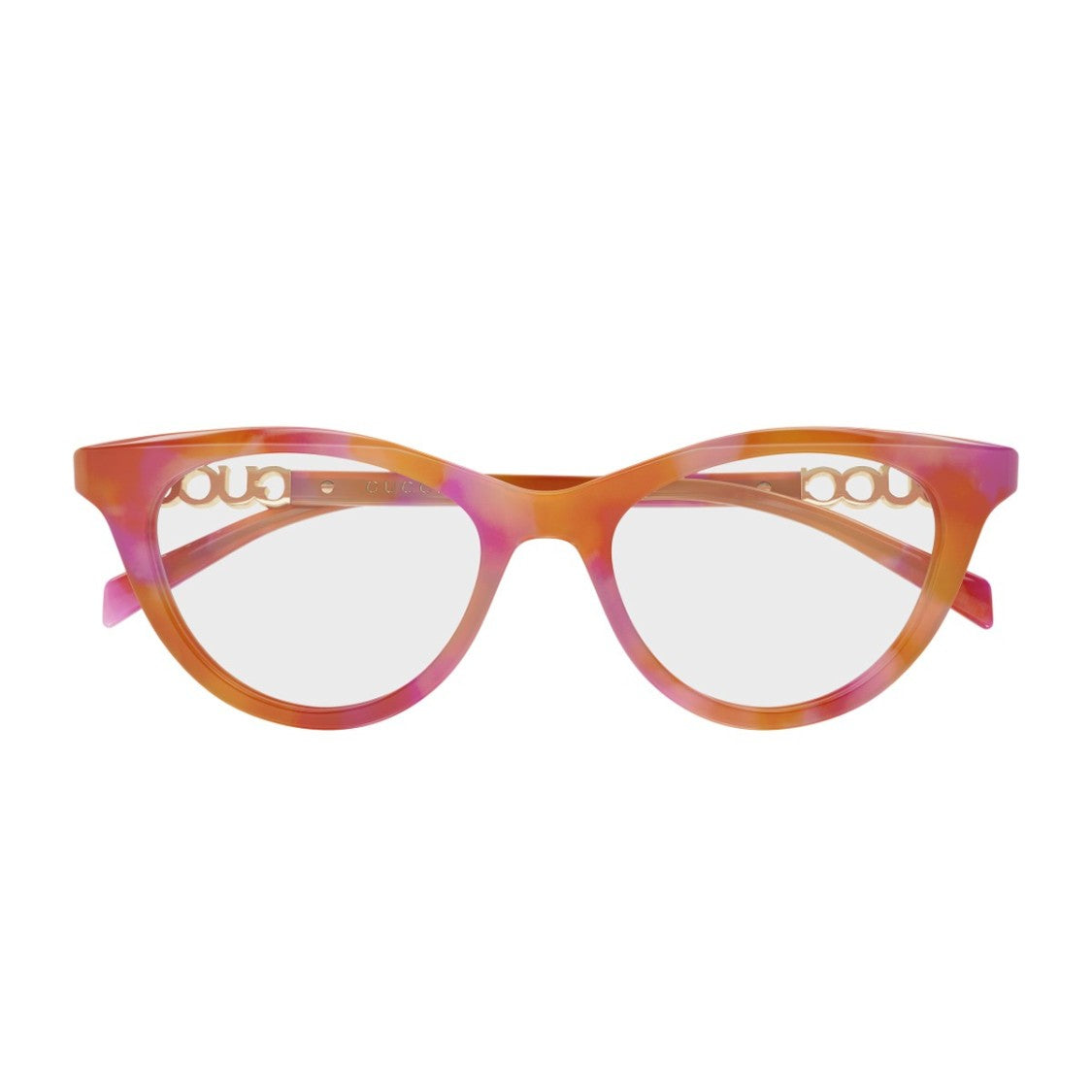 Gucci Gg2034o Havana Pink Acetate Butterfly Eyeglasses