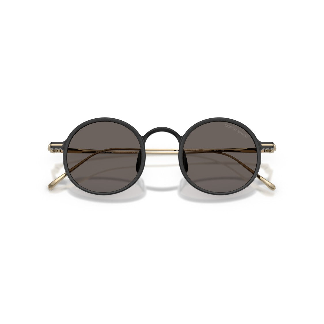 Giorgio Armani 0Ar6173t Round Lens Sunglasses With Elongated Gold Temples