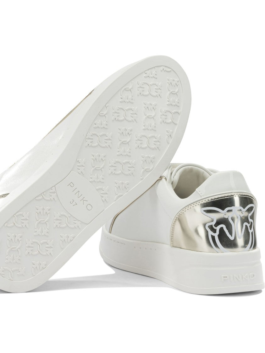 Pinko Smooth Leather Low-Top Sneakers