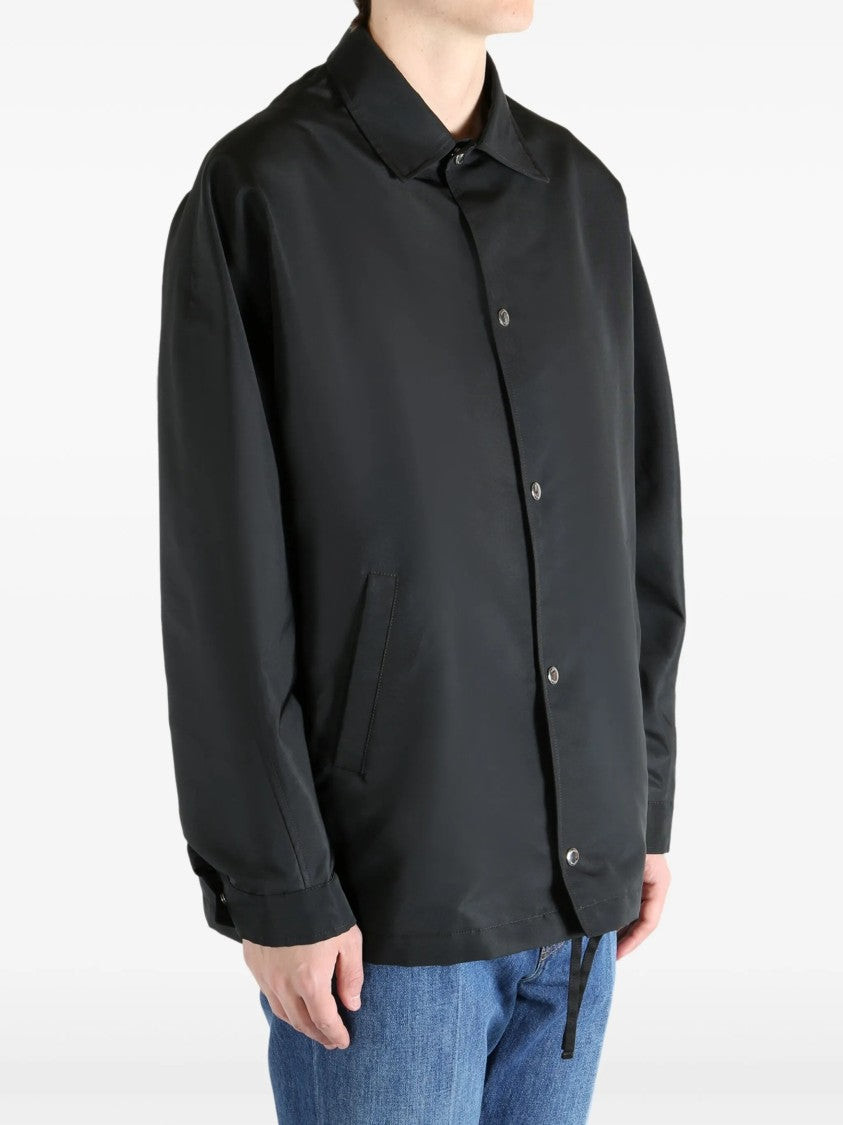 Givenchy Black Coach Recycled Polyester Logo Jacket