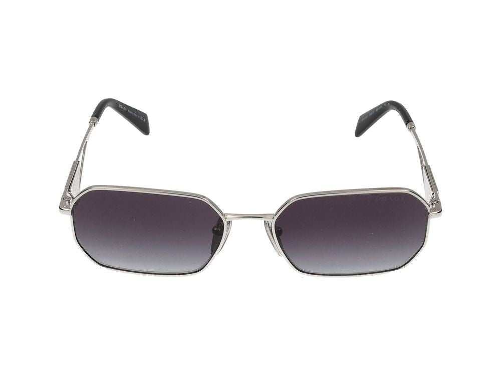 Prada Modern Steel Frame Sunglasses With Minimalist Design