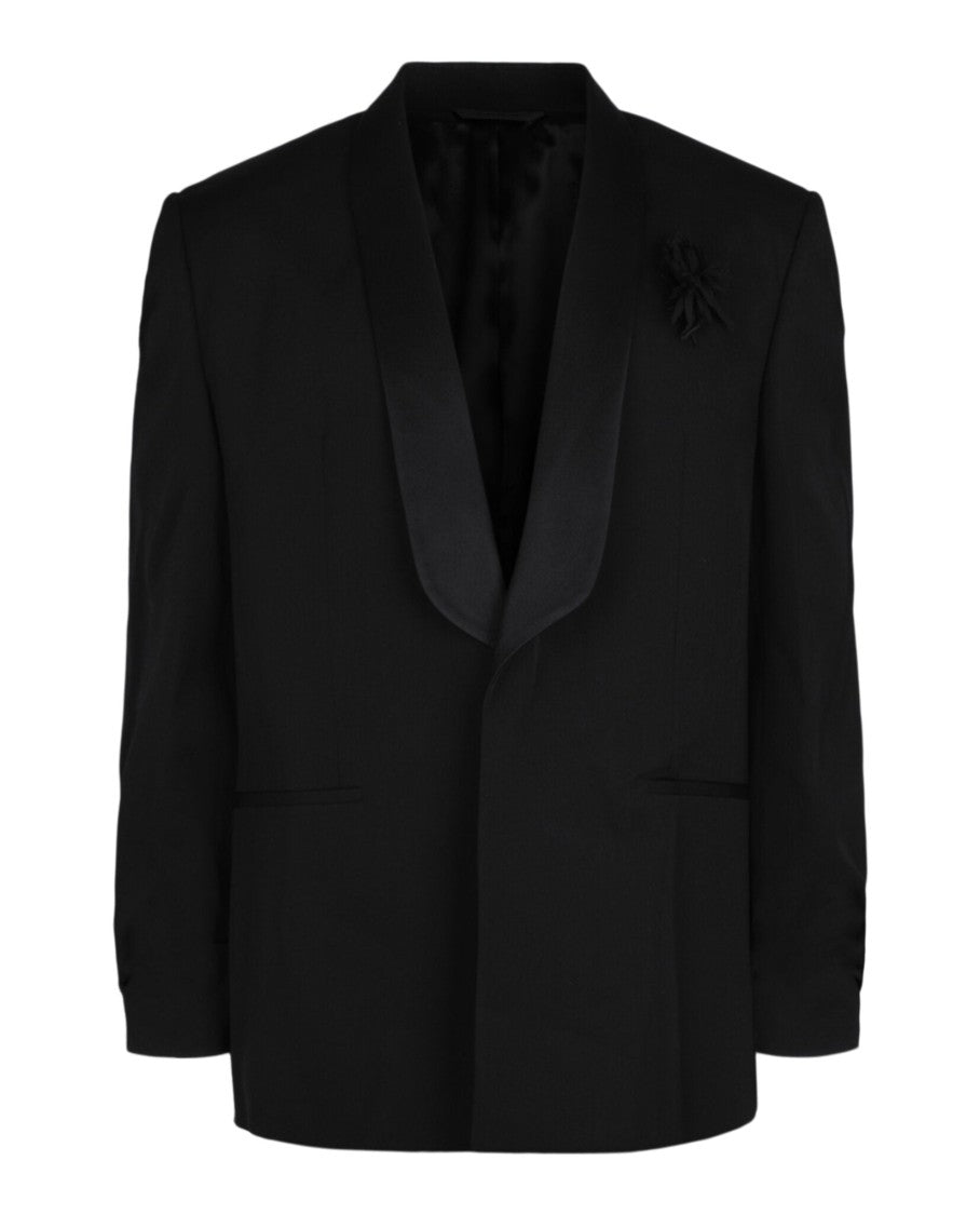 Givenchy Jacket In Wool With Satin Shawl Lapel