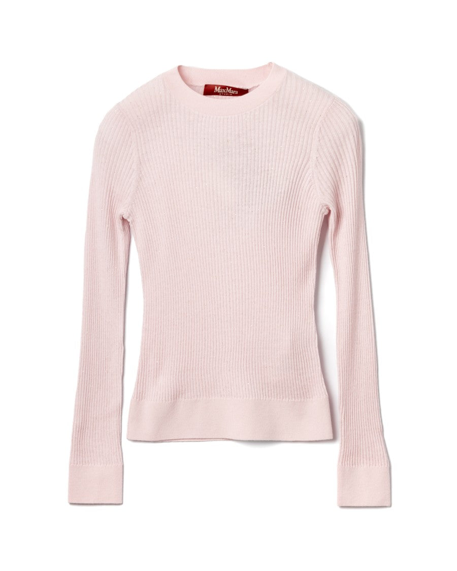 Max Mara Slim Fit Micro-Sequin Embroidered Sweater
