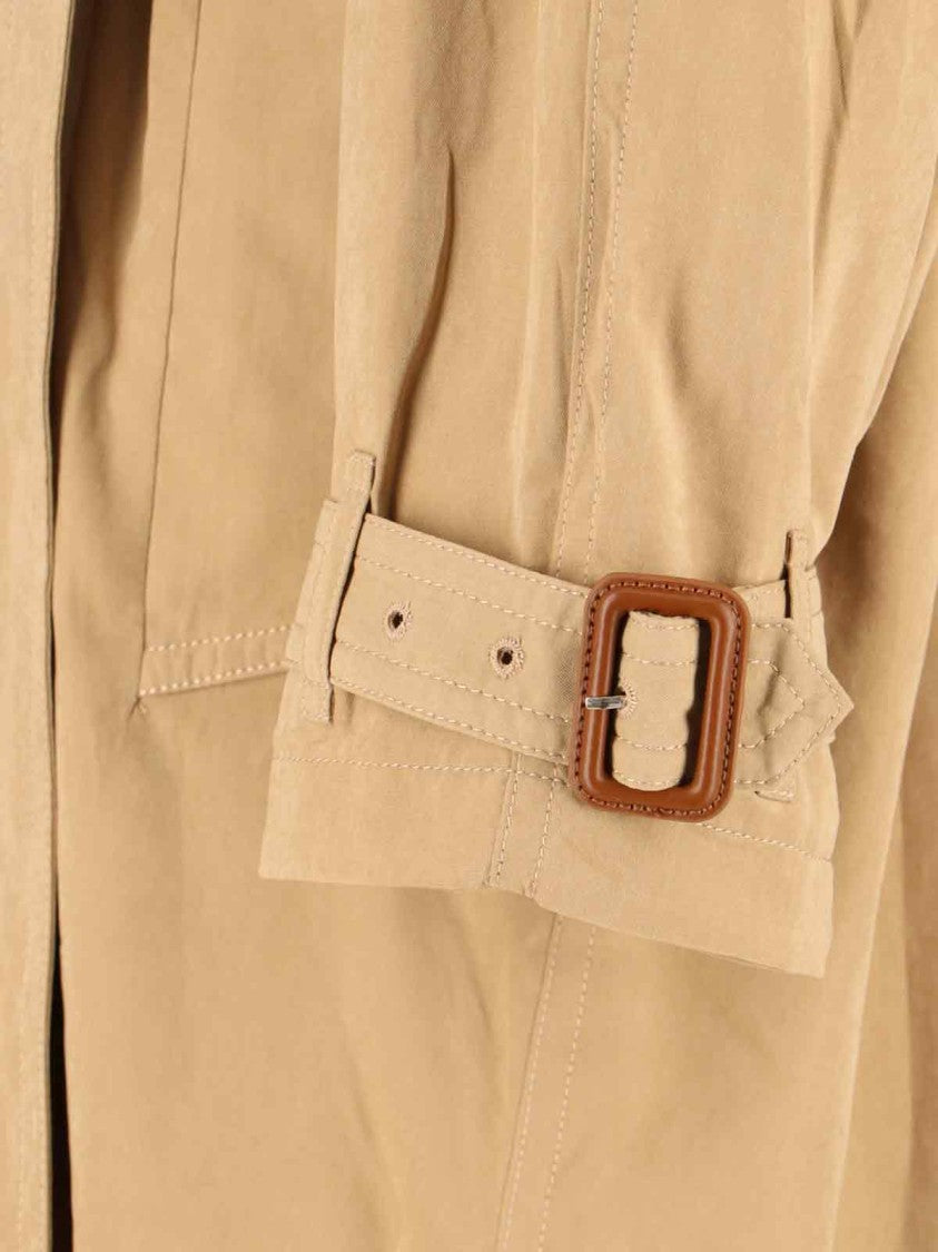 Isabel Marant Long Belted Double-Breasted Jacket With Sophisticated Cuffs