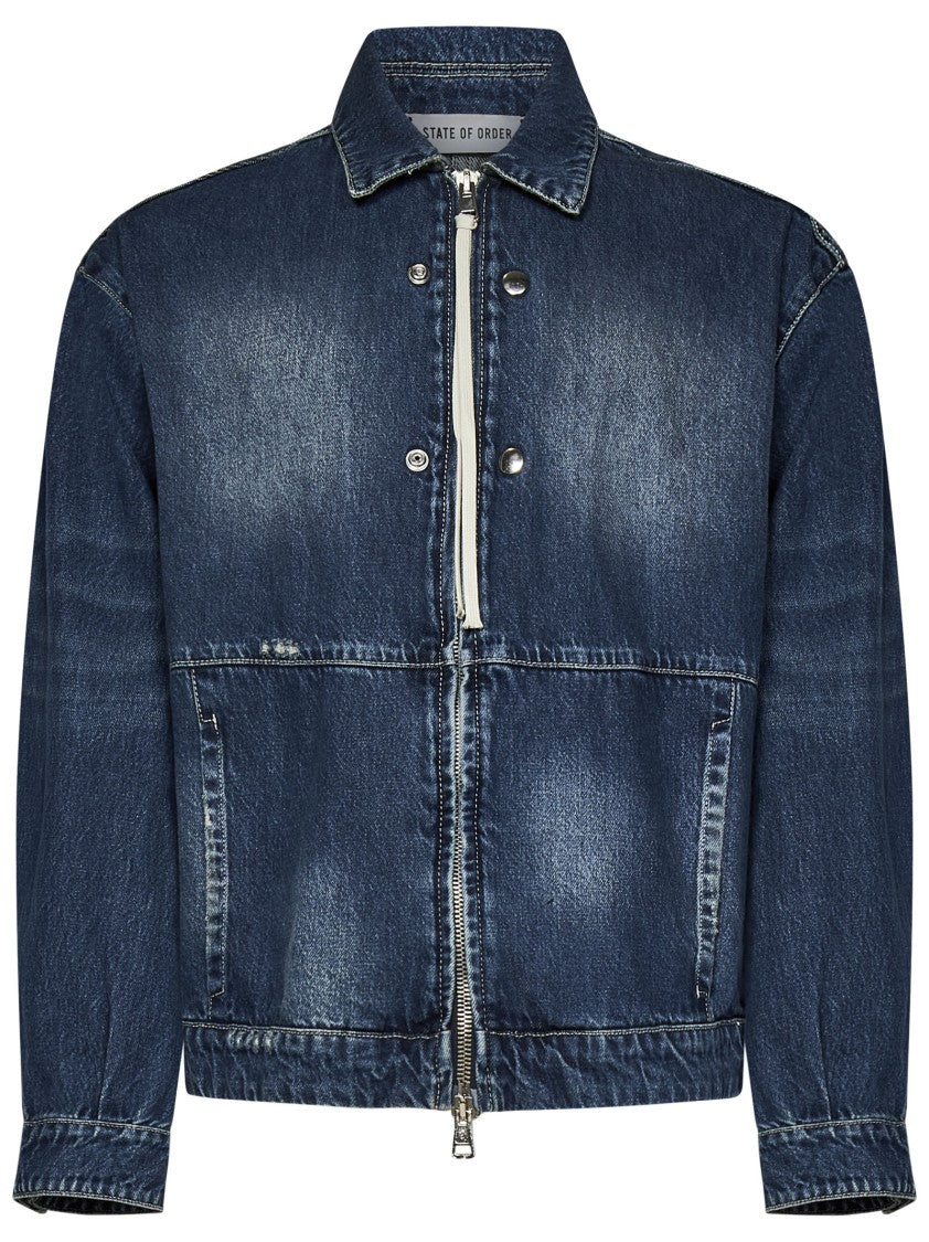 State Of Order Faded Blue Driver Jacket