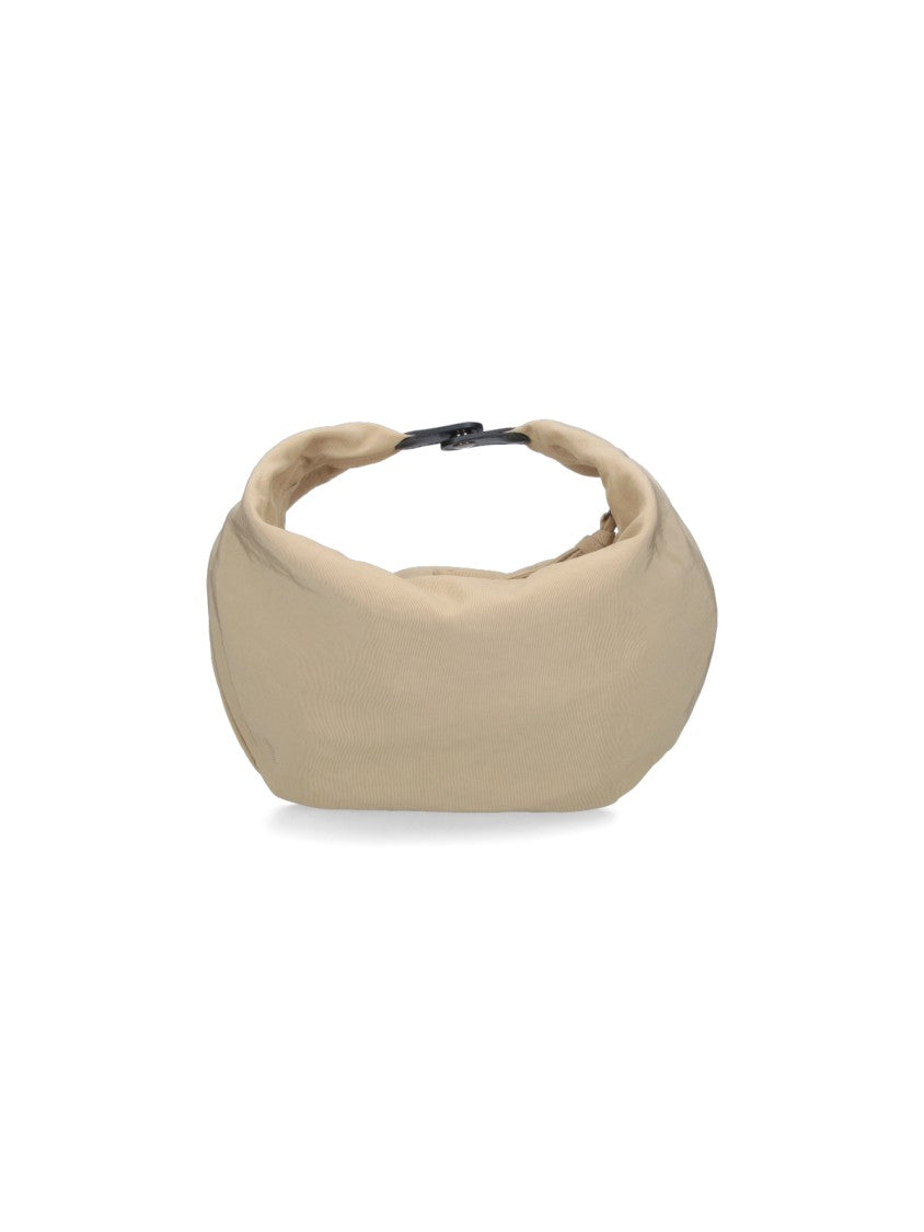 Lemaire Beige Croissant Filt Netted Shoulder Bag