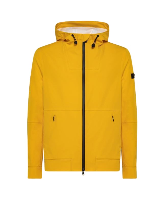 Peuterey Water-Repellent Yellow Jacket With Adjustable Hood