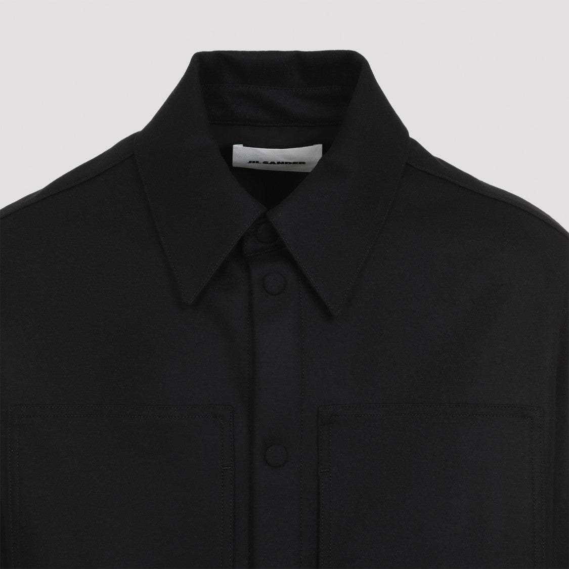 Jil Sander Black Wool Shirt