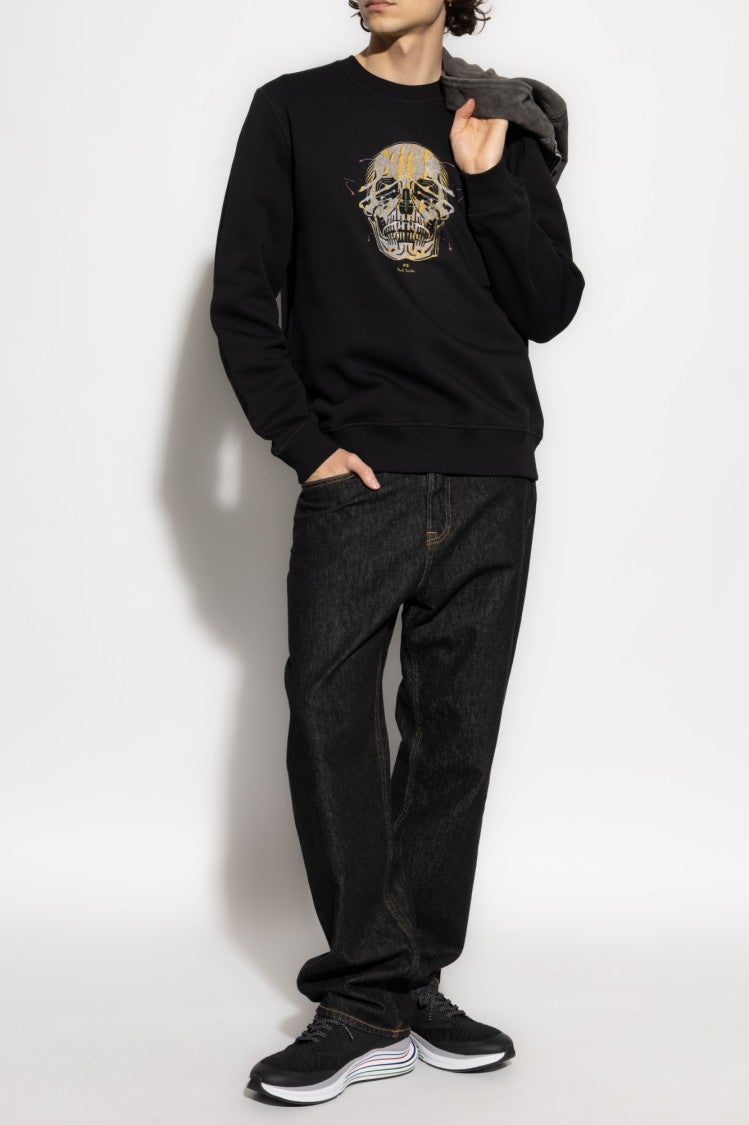 Paul Smith Crewneck Sweatshirt With Artistic Skull Print