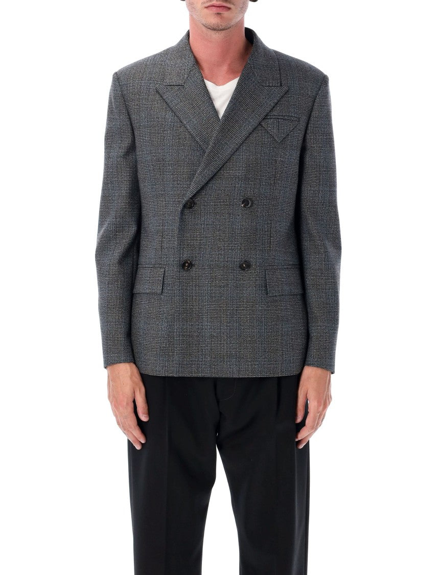 Bottega Veneta Prince Of Wales Wool Jacket