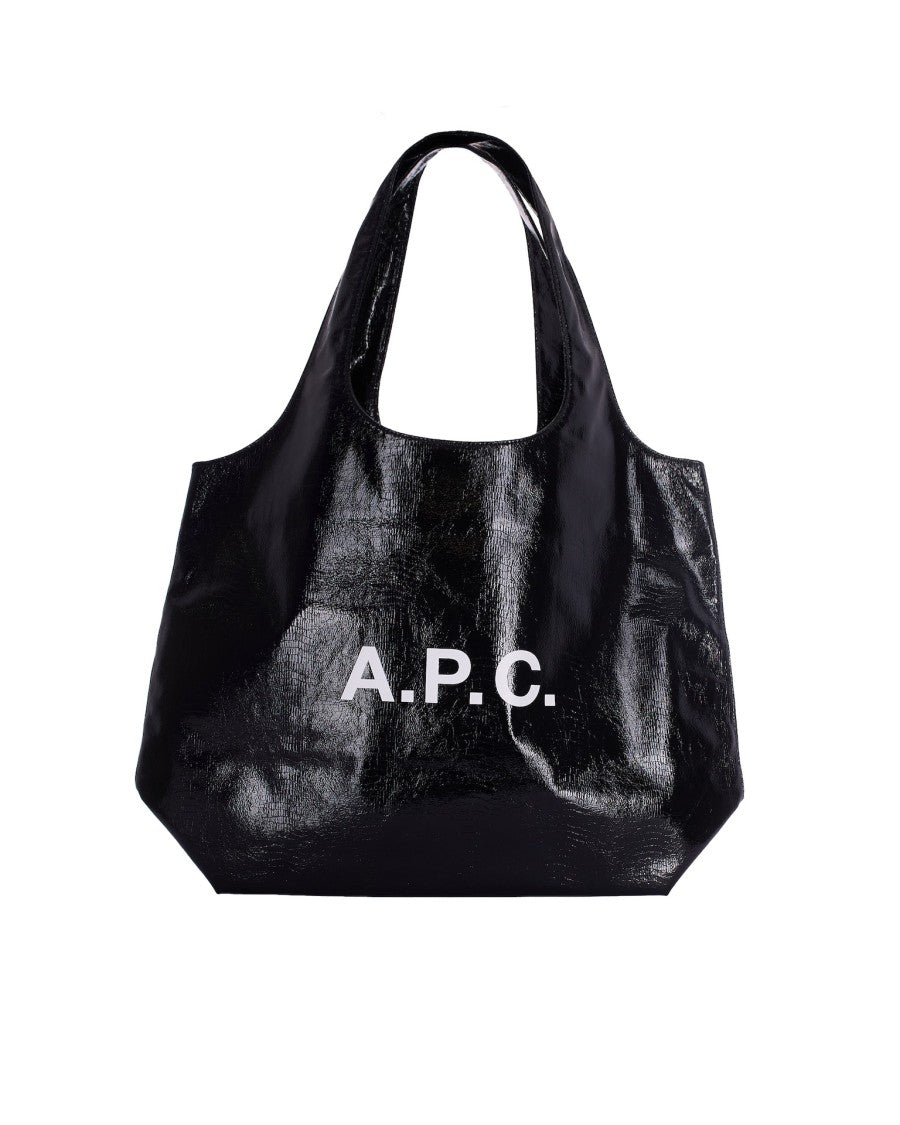 A.P.C. Ninon Tote Shoulder Bag In Black