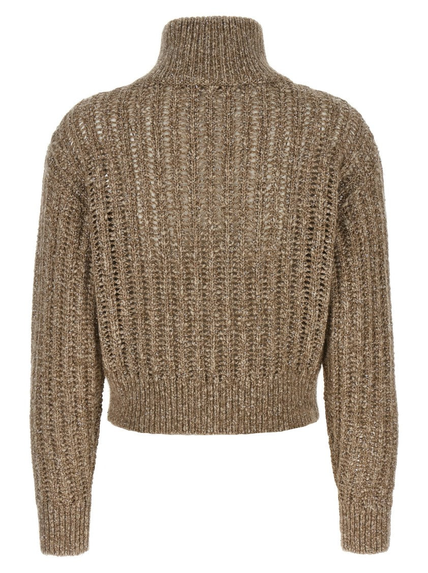 Brunello Cucinelli Rustic Dazzling Net' Cardigan
