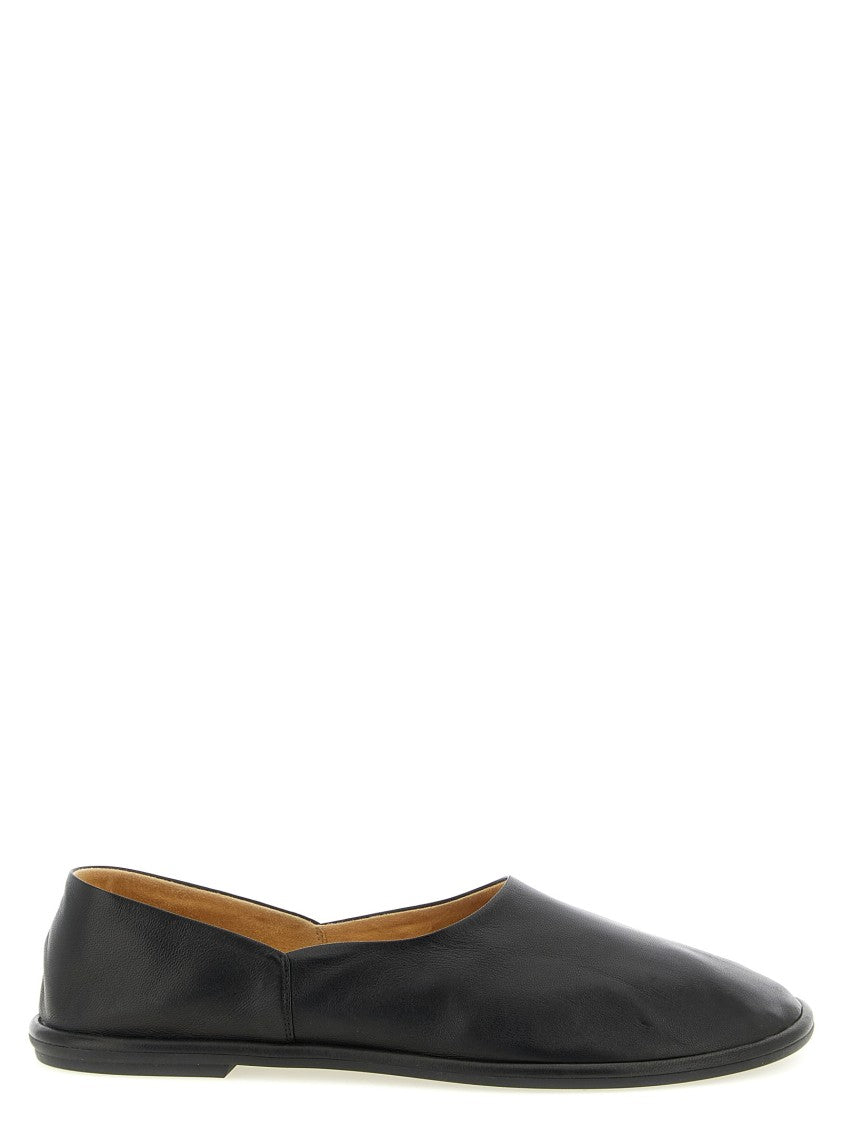 The Row 'Canal' Smooth Leather Slip-On Loafers