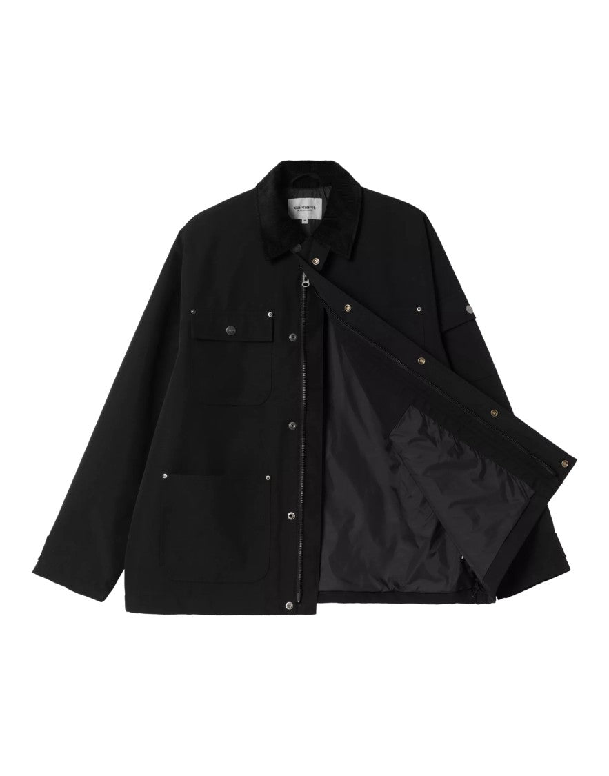 Carhartt Wip Blue Destroy Wash Splatter Denim Og Michigan Coat