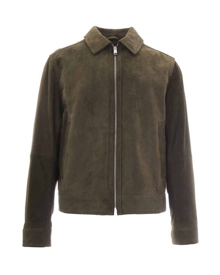 Boss Soft Suede Pointed Collar Jacket