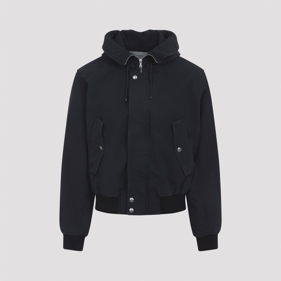 Dries Van Noten Navy Blue Cotton Velmonte Jacket
