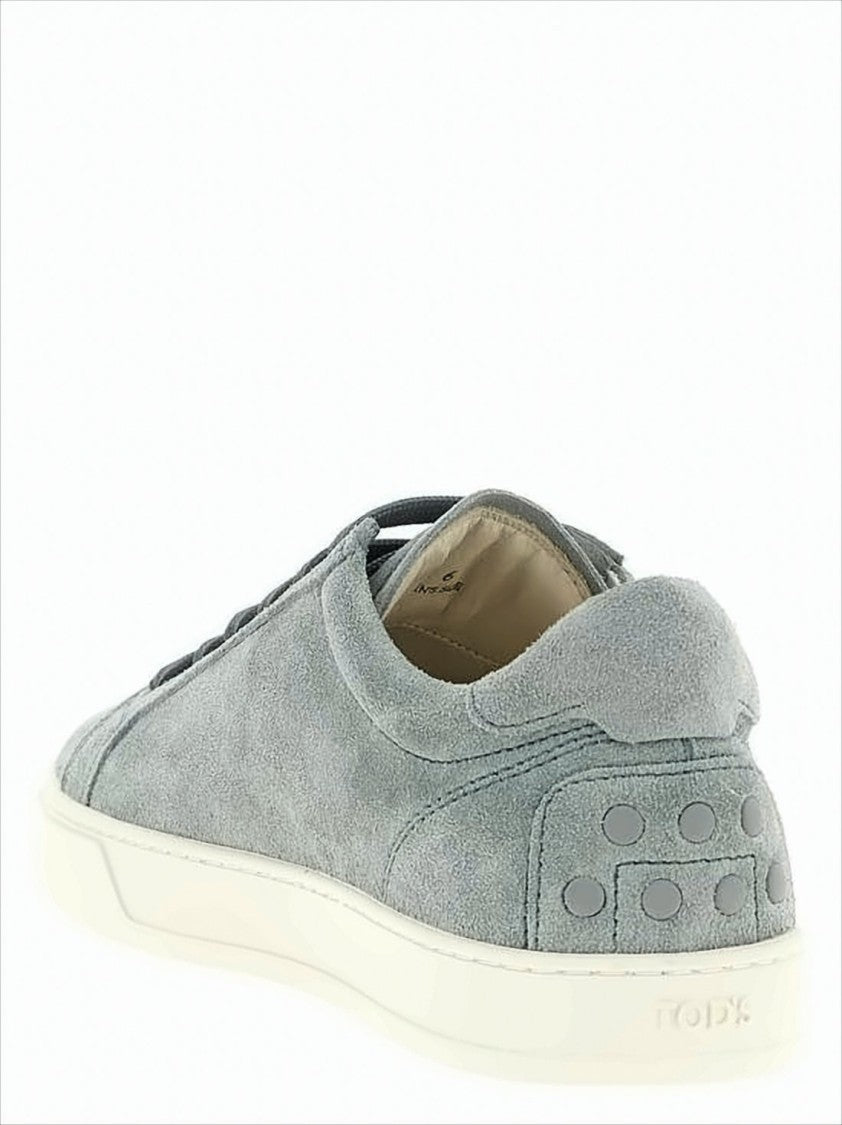 Tod's Minimalist Grey Suede Sneakers