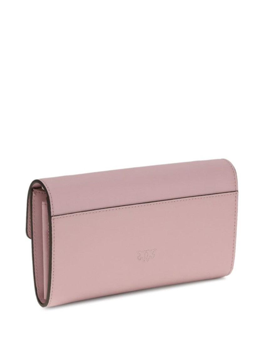 Pinko Rectangular Clutch Bag With Gold-Tone Bird Clasp